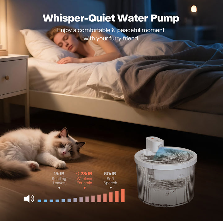 Wireless Smart Pet Water Fountain by Sharper Image