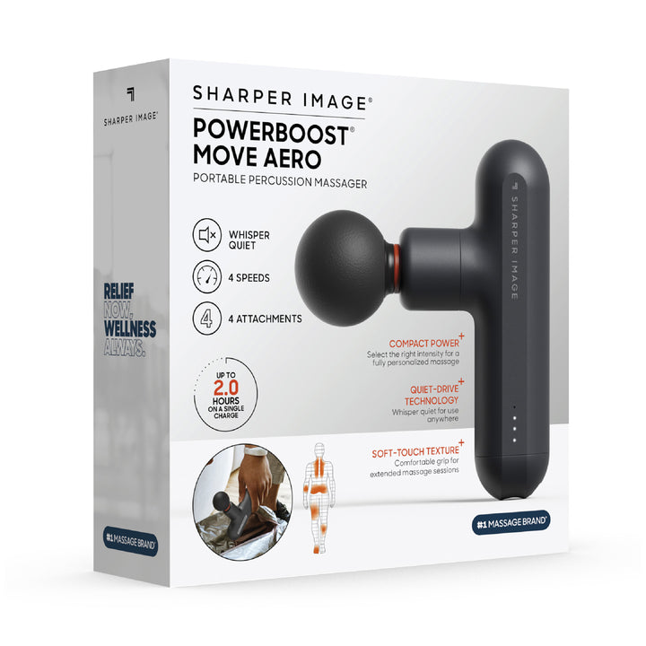 Sharper Image Powerboost Move Portable Percussion Massager - Aero