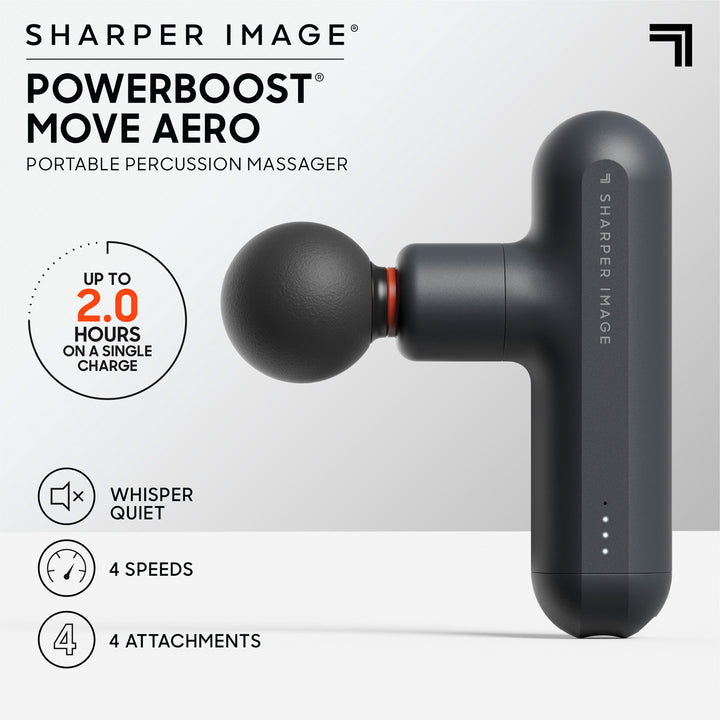 Sharper Image Powerboost Move Portable Percussion Massager - Aero