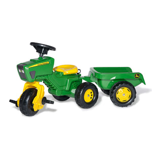 John Deere 3-Wheeled Pedal Tractor With Trailer - alternate product image