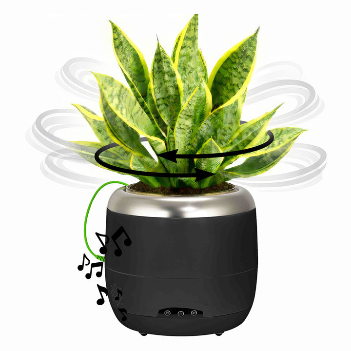 Interactive 6'' Smart Plant Pot with Speaker