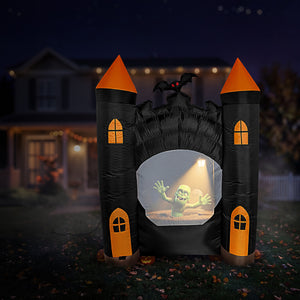 7' Animated Inflatable Haunted Castle