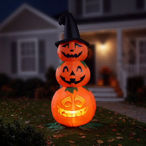 Inflatable 6' Stack Animated Jack-O-Lantern - primary product image