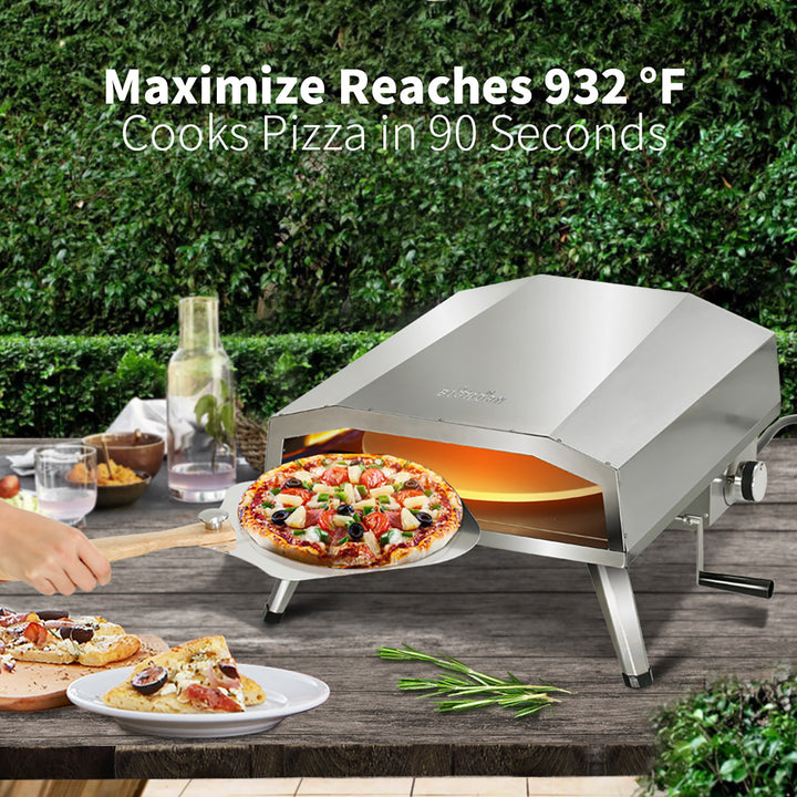 16in Gas Pizza Oven with Rotating Pizza Stone