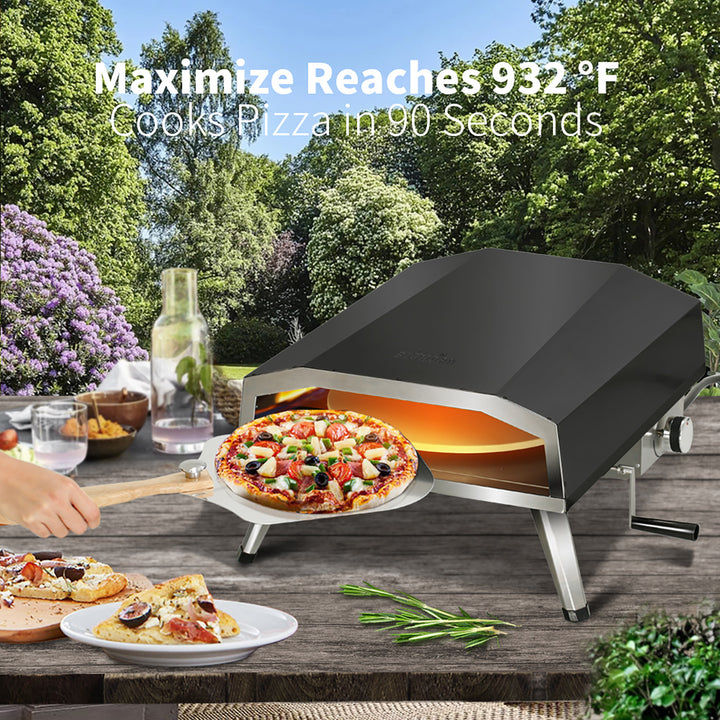 16in Gas Pizza Oven with Rotating Pizza Stone