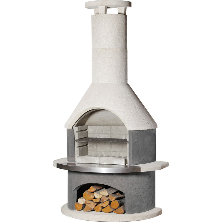 Deluxe Outdoor Fireplace and BBQ