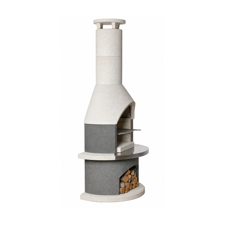 Deluxe Outdoor Fireplace and BBQ