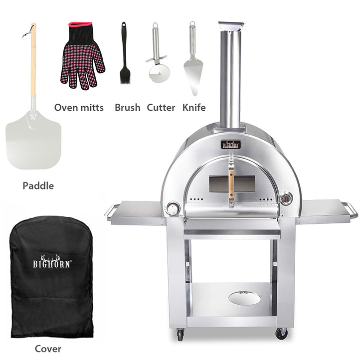 Deluxe Stainless Steel Outdoor Pizza Oven