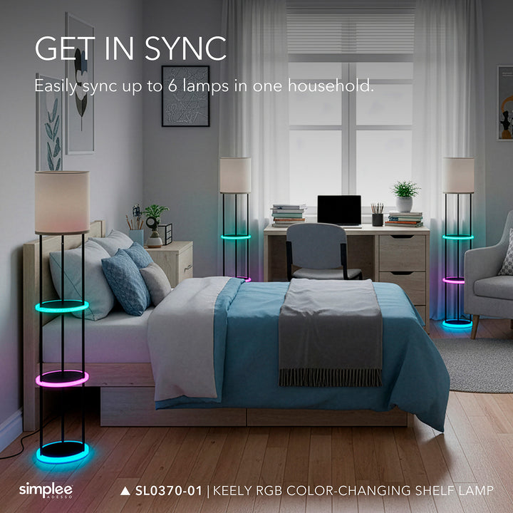 Music Sync RGB Shelf Floor Lamp