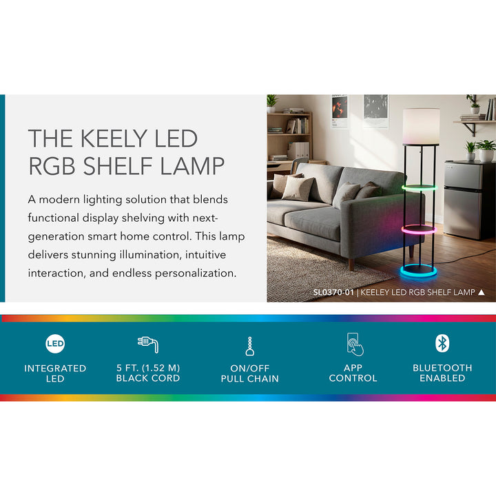 Music Sync RGB Shelf Floor Lamp