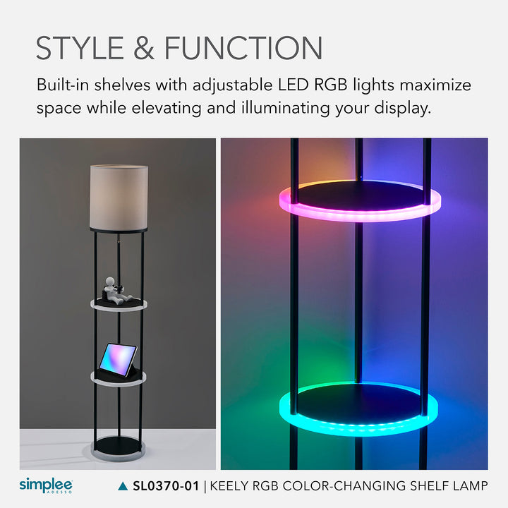 Music Sync RGB Shelf Floor Lamp