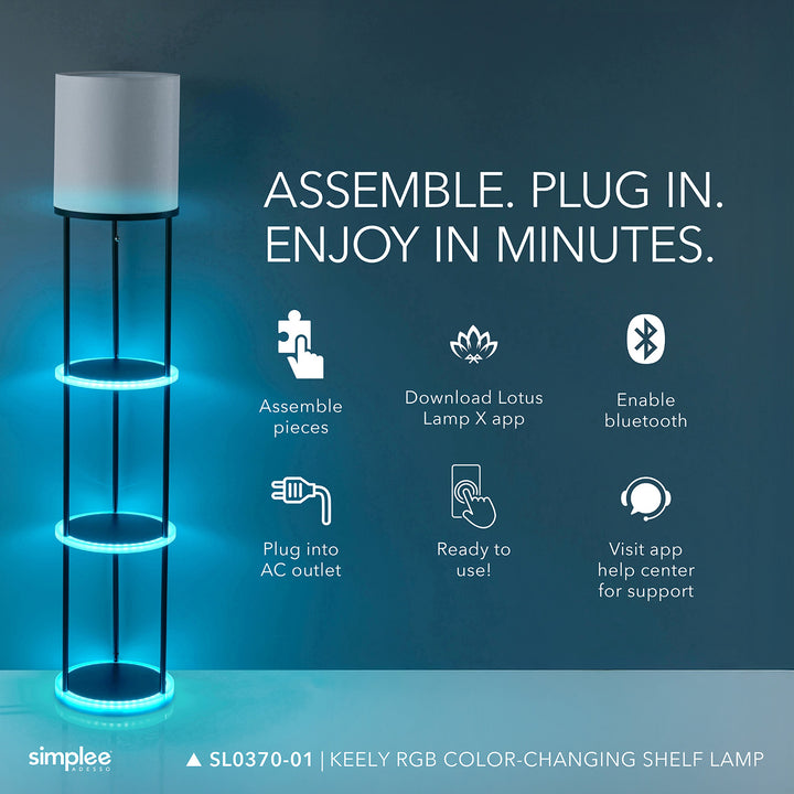 Music Sync RGB Shelf Floor Lamp