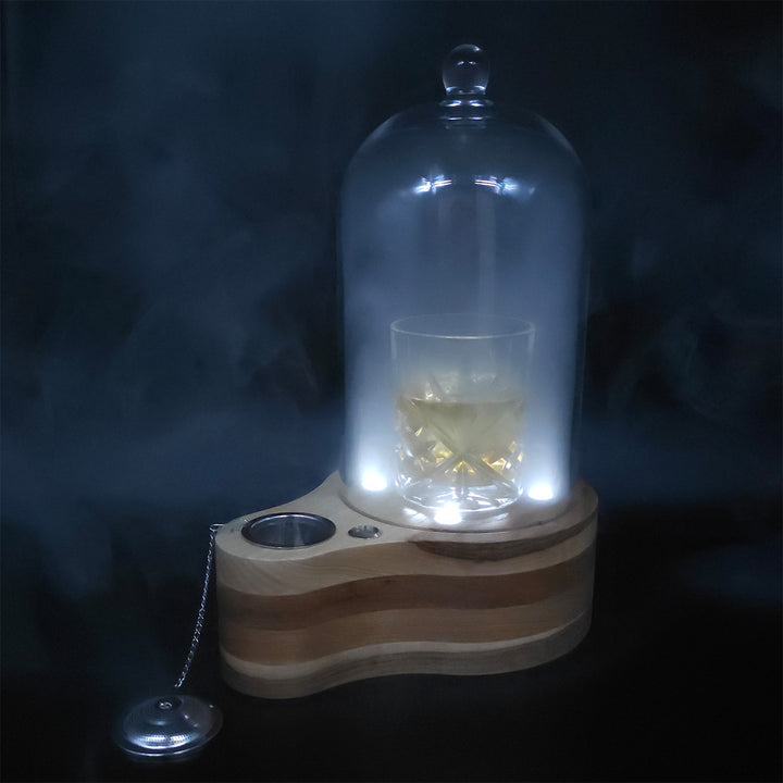 Glass Cocktail Cloche and Smoker Set