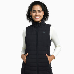 Women's Heated Long Puffer Vest - primary product image