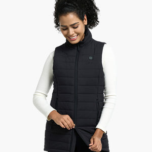 Women's Heated Long Puffer Vest - alternate product image