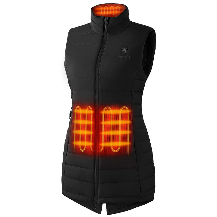 Women's Heated Long Puffer Vest - product image 9