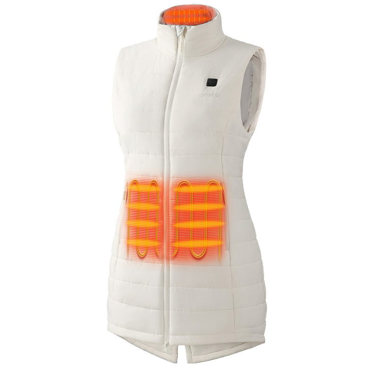 Women's Heated Long Puffer Vest - product image 23