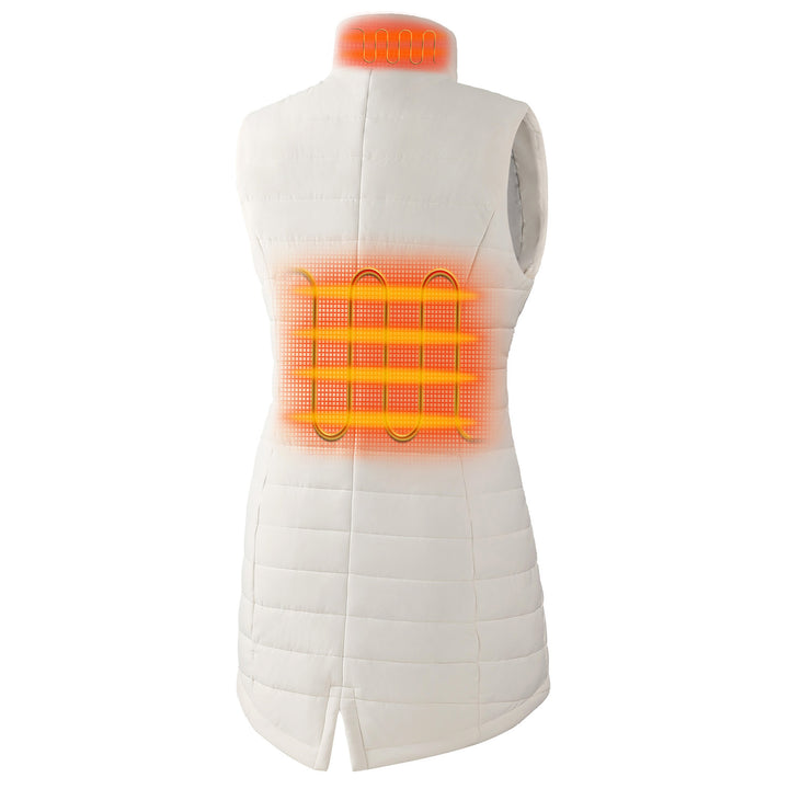 Women's Heated Long Puffer Vest - product image 21
