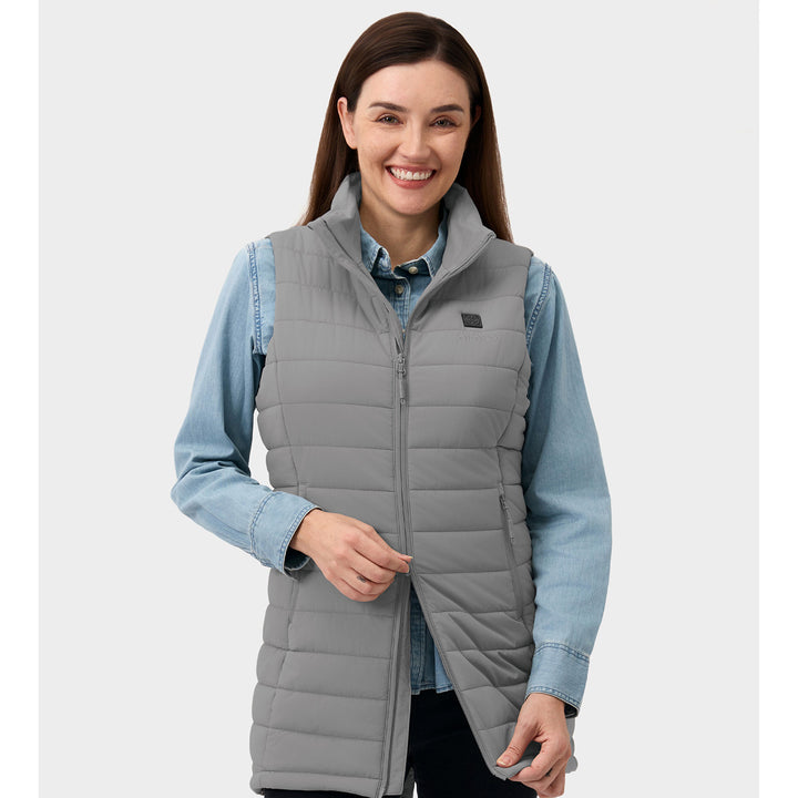 Women's Heated Long Puffer Vest - product image 29
