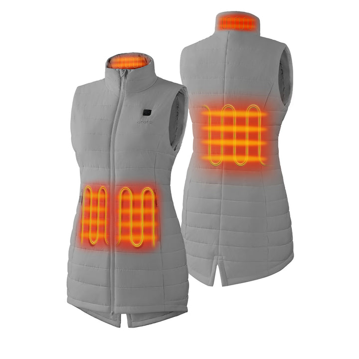 Women's Heated Long Puffer Vest - product image 32