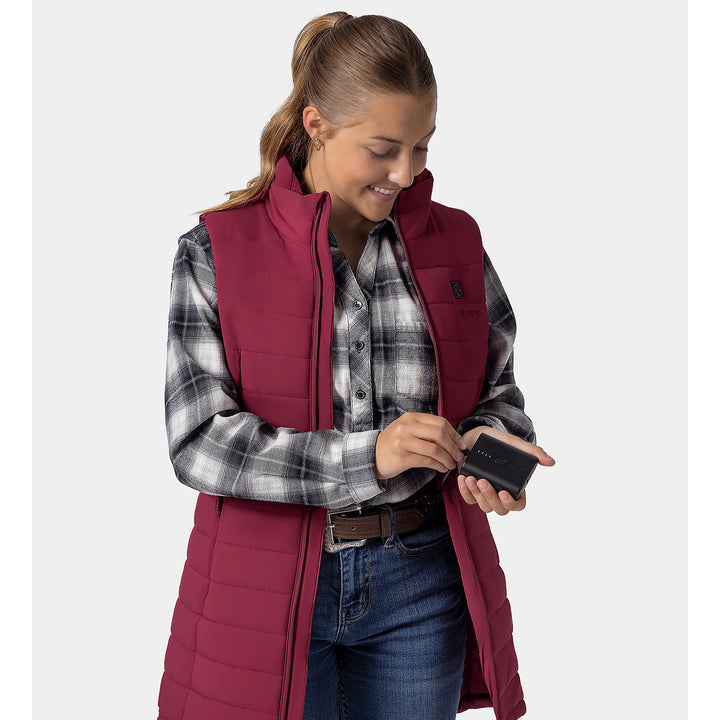 Women's Heated Long Puffer Vest - product image 57