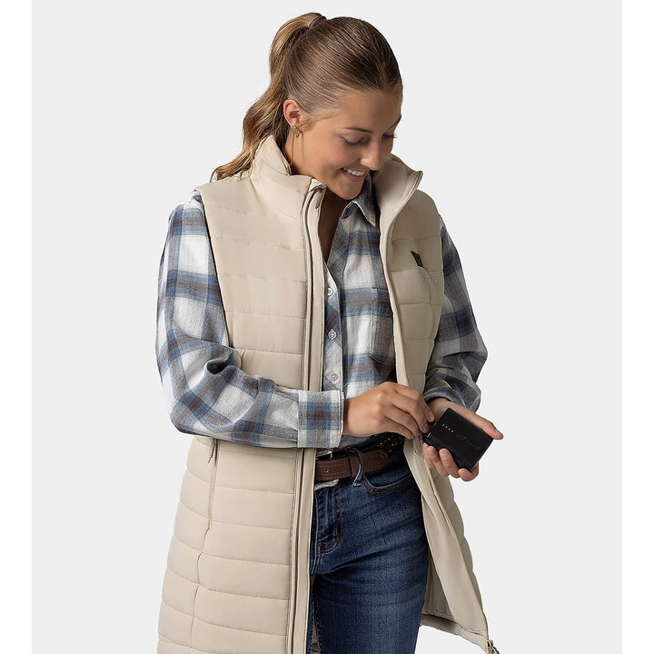 Women's Heated Long Puffer Vest - product image 77