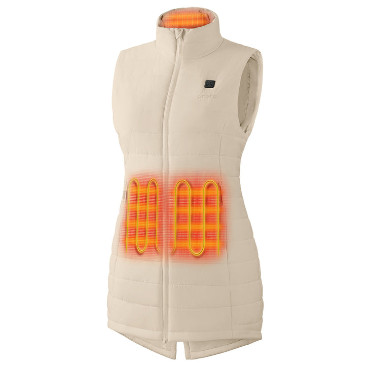 Women's Heated Long Puffer Vest - product image 67