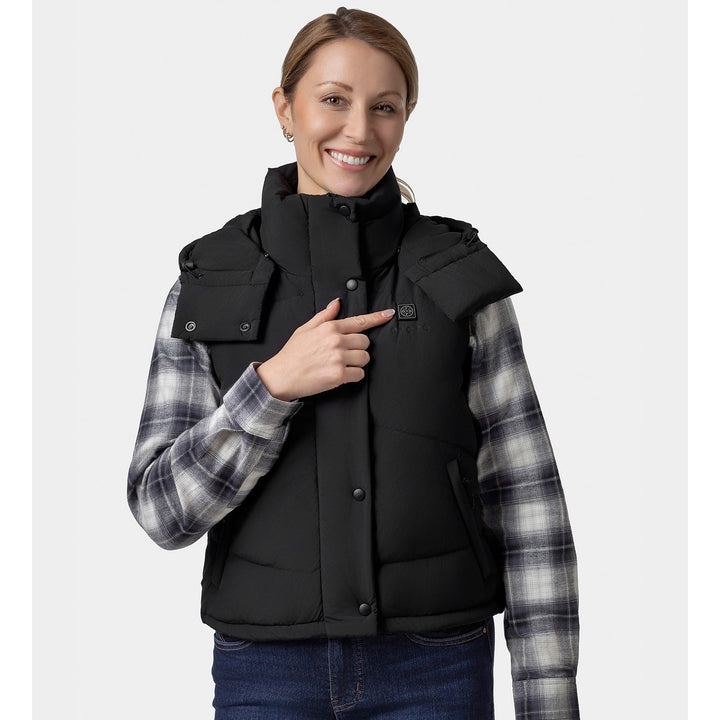 Women's Heated Hooded Down Vest - product image 25