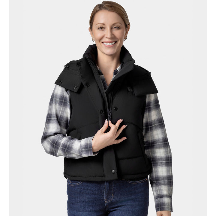 Women's Heated Hooded Down Vest - additional product image