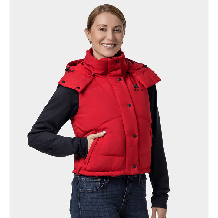 Women's Heated Hooded Down Vest - product image 21