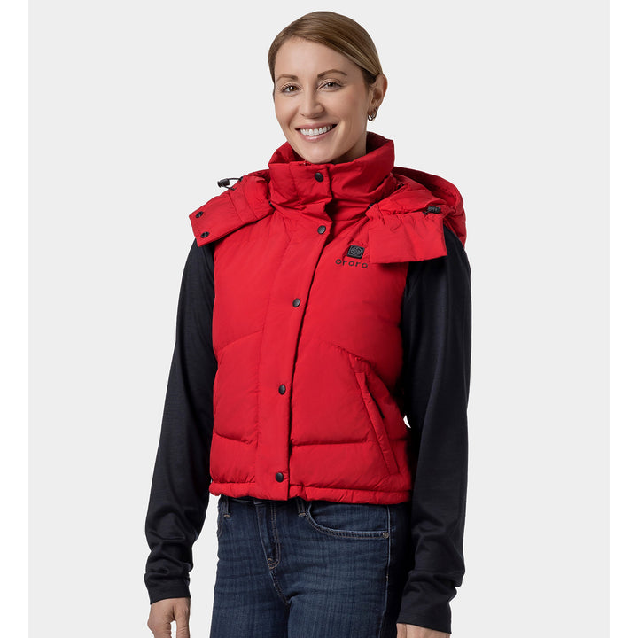 Women's Heated Hooded Down Vest - product image 22