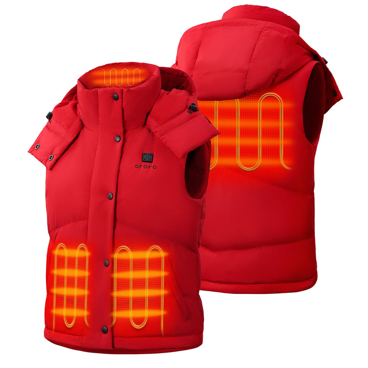 Women's Heated Hooded Down Vest - product image 10