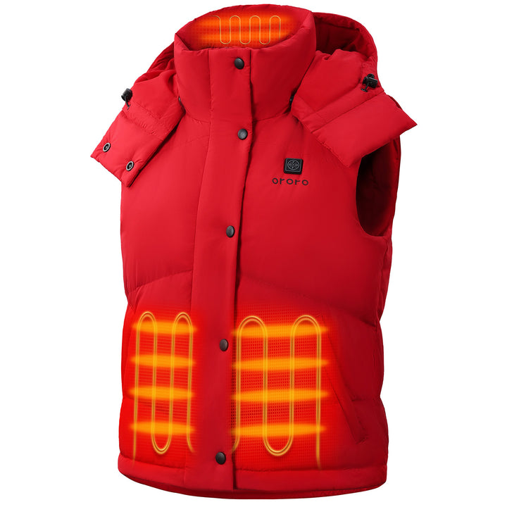 Women's Heated Hooded Down Vest - product image 11