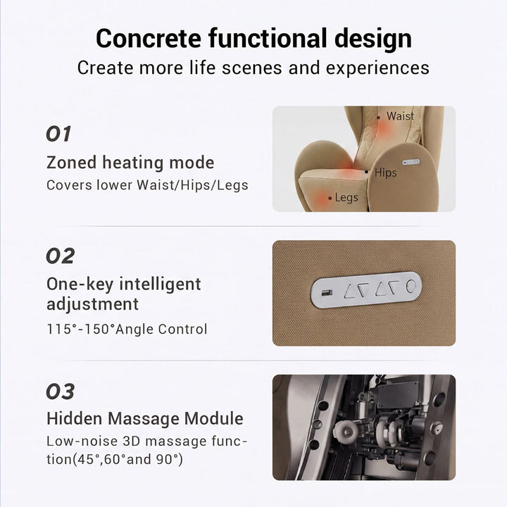 3D Zero Gravity Heated Full Body Massage Chair