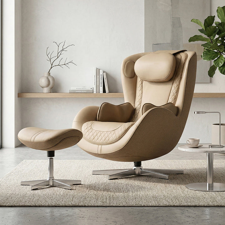 Heated Full Body Massage Chair with Ottoman