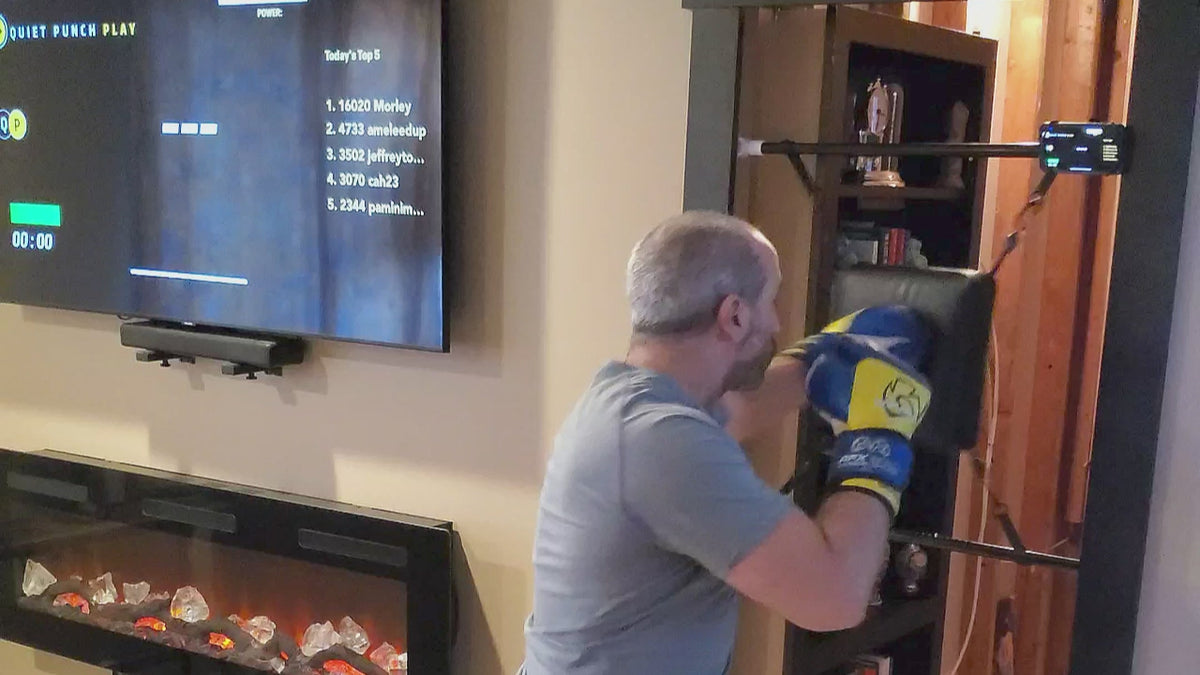 Product video of man boxing